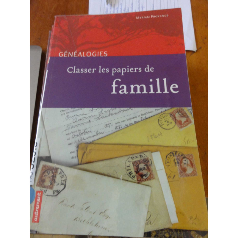 Classer les papiers de famille