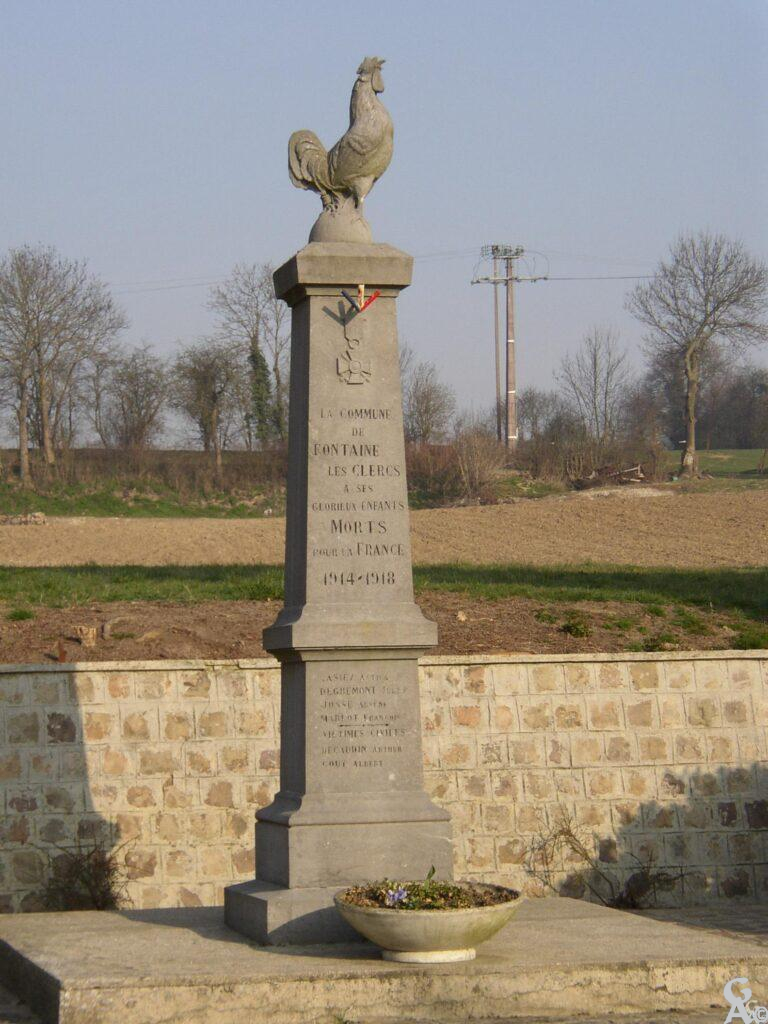monument aux mort de Fontaine les clercs