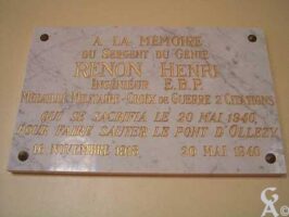 Plaque commémorative de l'église