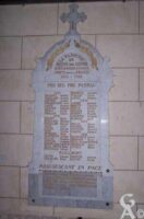Plaque commémorative de l'église