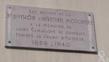 Plaque de la 3ème DIM
