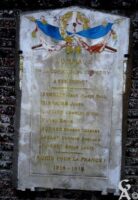 Plaque commémorative du cimetière