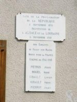 Plaque Commémorative Mairie