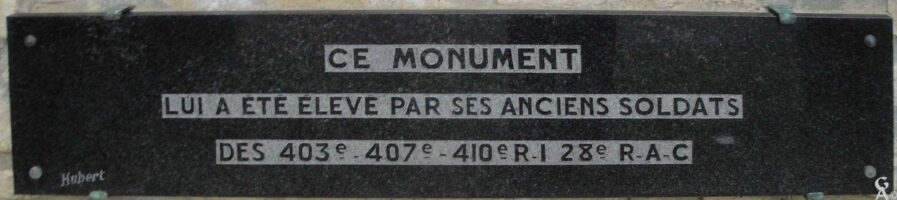 Monument du Général Des VALLIERES