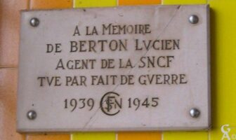 Plaque Commemorative de la Gare