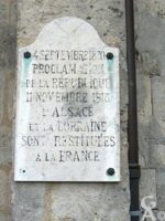 Plaque Commemorative de la République