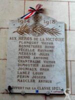 Plaque Commémorative de l'Eglise