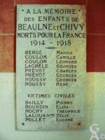 Plaque Commémorative de l'Eglise
