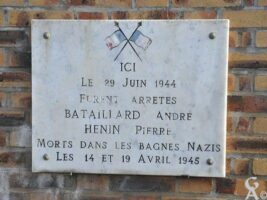 Plaque Commémorative 1944 de la Coopérative