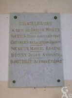 Plaque Commémorative de l'Eglise