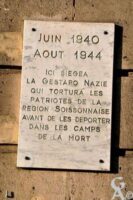 Plaque Commémorative des Déportés