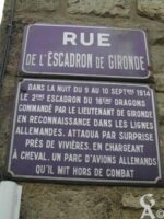 Plaque Commémorative de l'Escadron de GIRONDE