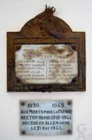 Plaques Commémoratives de la Mairie