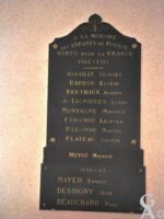Plaque Commémorative de la Mairie