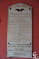 Plaque Commémorative de la Mairie