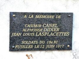 Plaque Commémorative des Fusillés