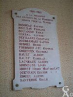 Plaque Commémorative de la Mairie
