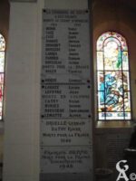 Plaque Commémorative de l'Eglise