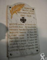 Plaque Commémorative de l'Eglise