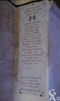 Plaque Commémorative de l'Eglise