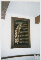 Plaque Commémorative de l'Eglise