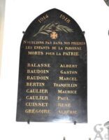 Plaques Commémoratives de l'Eglise