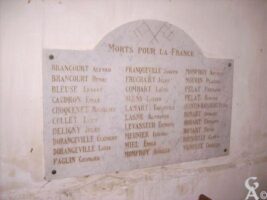 Plaque Commémorative de l'Eglise