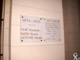 Plaque Commémorative de l'Eglise