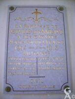 Plaque Commémorative de l'Eglise