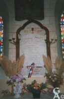 Plaque Commémorative de l'Eglise
