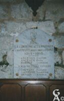 Plaque Commémorative de l'Eglise