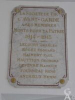 Plaque Commémorative de la Société de Tir