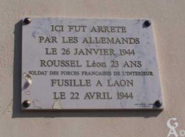 Plaque Commémorative Léon ROUSSEL