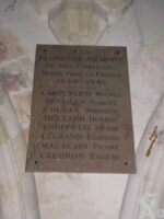 Plaque Commémorative de l'Eglise