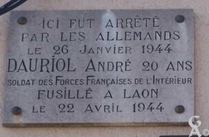 Plaque Commémorative André DAURIOL