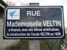 Plaque Commémorative de l'Ecole Veltin