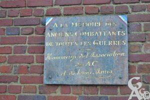 Plaque Commémorative des Anciens Combattants
