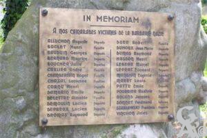Plaque des déportés et fusillés