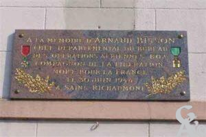 Plaque commémorative A. Bisson