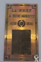Plaque commémorative 39-45 de la gare