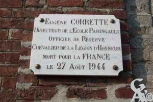 Plaque commémorative E. Corrette