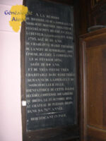 Plaque de l'église
