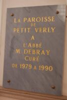 Plaque Abbé Debray-M.Trannois