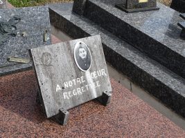 plaque avec photo à notre soeur regrettée - natty
