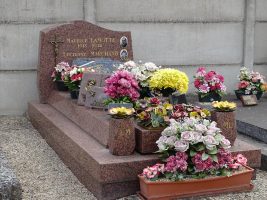 monument avec stèle gravée Maurice Lamotte Lucienne Marchand - natty