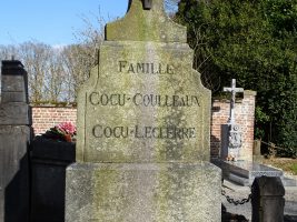 stèle gravée sur monument Cocu Coulleaux et Cocu Leclerre - natty