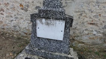 plaque gravée sur tombe guidet lequeux - natty