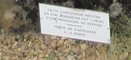 procedure de reprise de concession engagée