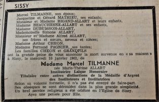 TILMANNE NÉE ALLART