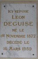 plaque gravée dans la chapelle funéraire familiale - natty